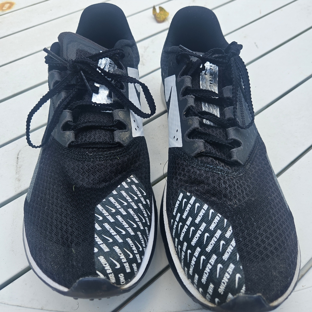 Nike Racing Spike Cross Country Black and White Athletic Sneakers
